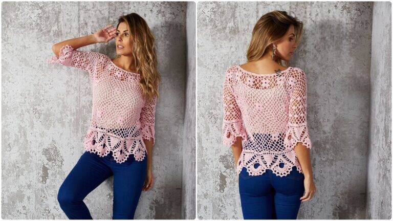 Blusa de Crochê Rosa: Aprenda a Fazer a Sua com Nosso Guia!
