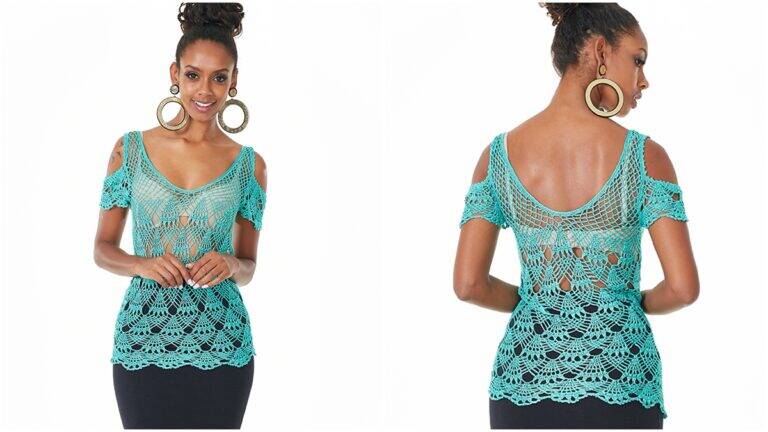 Blusa de Crochê Tiffany: Uma Peça Leve e Estilosa!