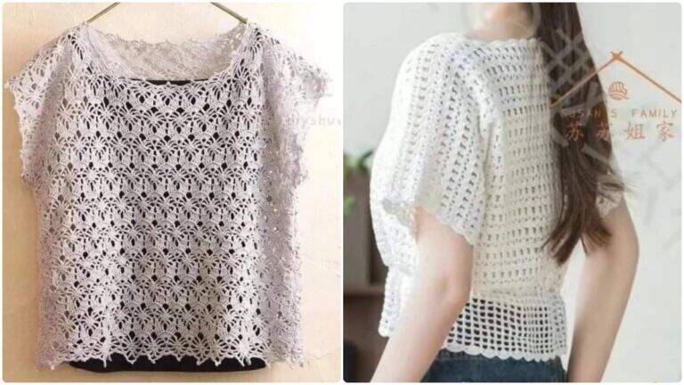 Blusas de Crochê: Peças Lindas, Versáteis, Sustentáveis e Fáceis de Fazer!