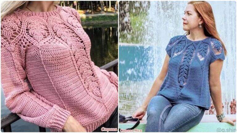 21 Blusas de Crochê com Gráficos e Guia Completo para Uma Peça Linda!