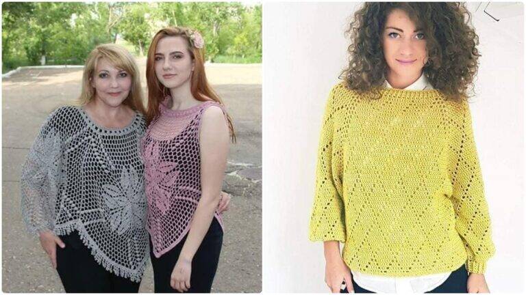 Blusas de Crochê com Gráficos para Copiar: Crie as Suas!
