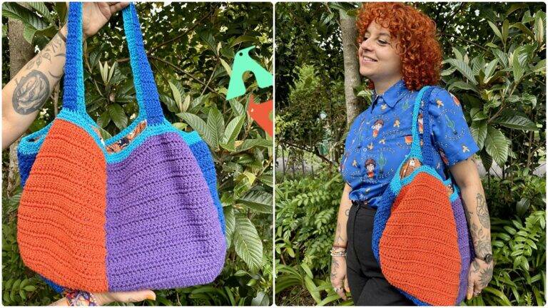 Bolsa de Crochê Pop Color: Peça Linda com Vídeo Aula!