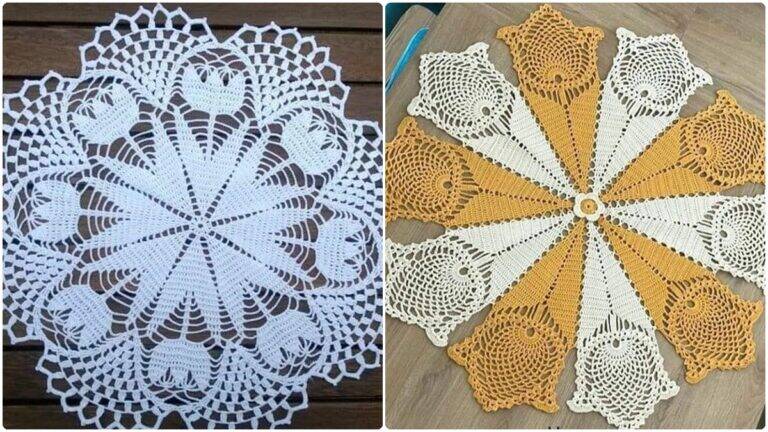 Crie Lindos Centros de Mesa em Crochê com Padrões Grátis!