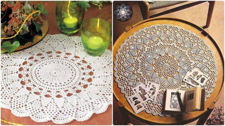 Encante-se com Peças Charmosas e Elegantes de Centros de Mesa em Crochê!