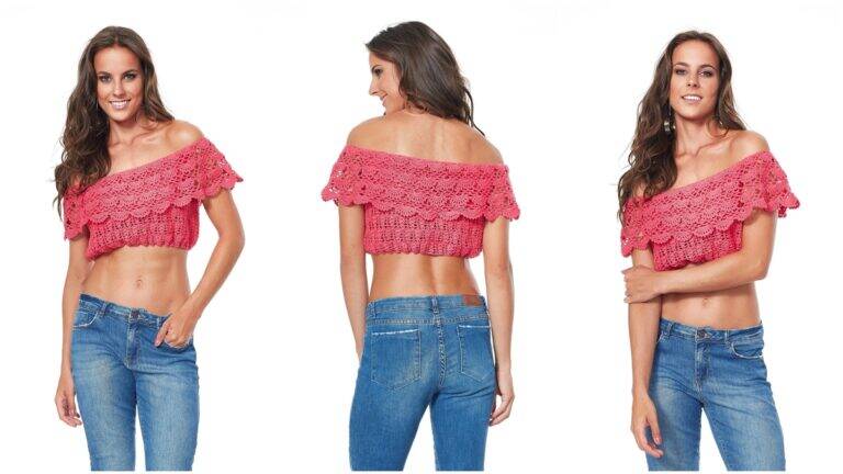 Cropped de Crochê Cereja: Tendência da Moda para Você!