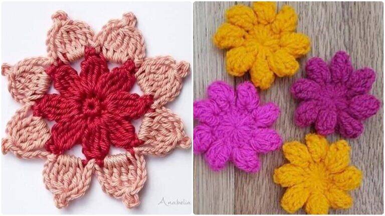 Veja e Crie Flores de Crochê com Gráficos: Modelos Lindos e Encantadores!