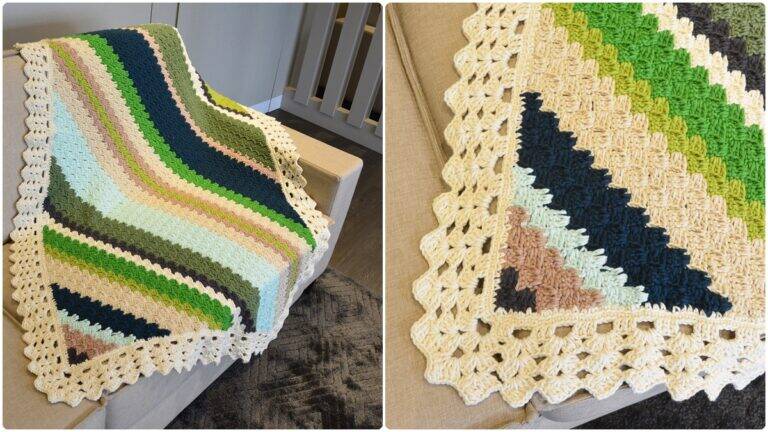 Manta de Crochê Trevo: Conforto e Aconchego na Decoração!