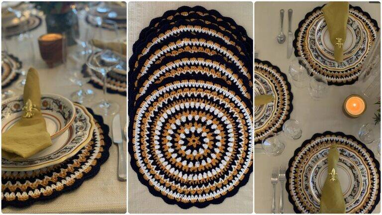 Sousplat de Crochê Amaro: Um Projeto Lindo e Elegante!