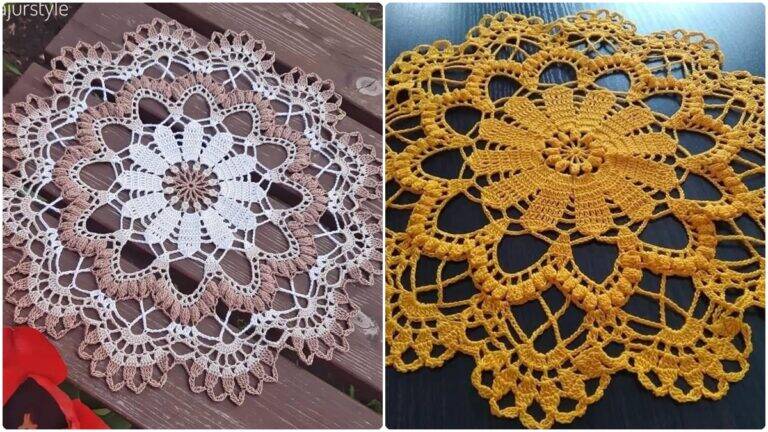 Decore Sua Mesa com Sousplats de Crochê com Gráficos Grátis!