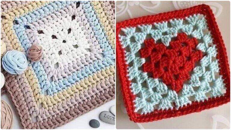 Gráficos de Squares de Crochê para Criar Projetos Lindos!
