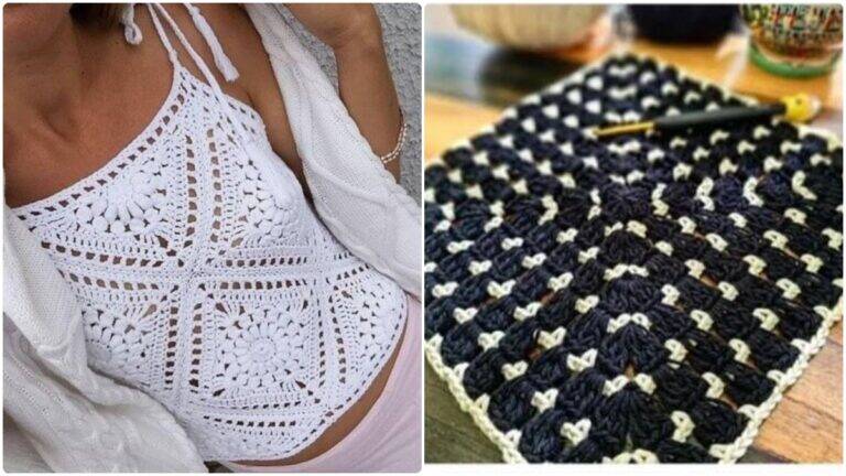 Crie Roupas e Decoração Usando Lindos Squares de Crochê!
