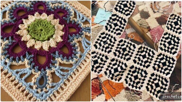 Squares de Crochê com Gráficos: Crie Roupas e Decoração com Facilidade!