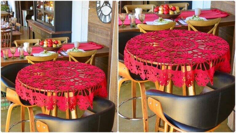Toalha de Mesa em Crochê Brilhante: Guia Completo!