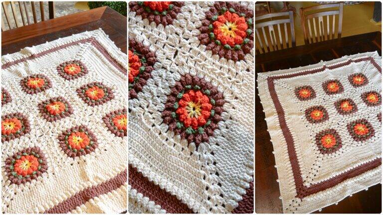 Toalha de Mesa em Crochê Natural: Uma Peça Linda e Única!