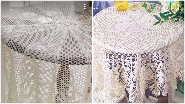 Toalhas de Mesa em Crochê: Descubra Gráficos Grátis para Copiar!
