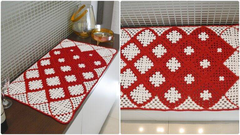 Trilho de Mesa em Crochê Amor: Guia com Passo a Passo!