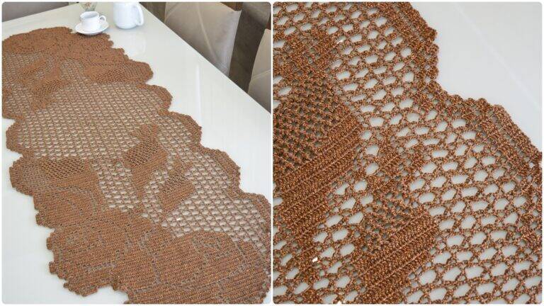 Trilho de Mesa em Crochê União: Uma Peça que Brilha!