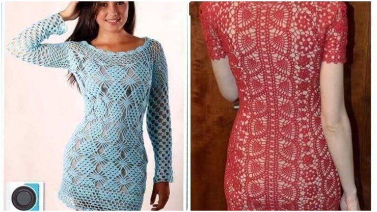 Veja Vestidos de Crochê Atemporais com Gráficos e Crie os Seus!