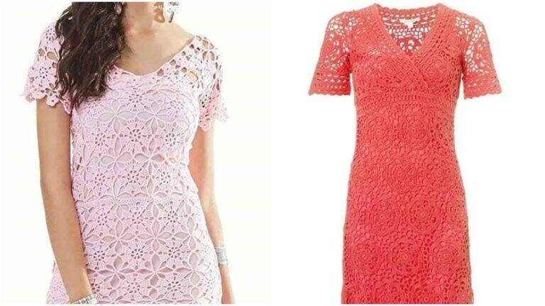 Veja Lindos Vestidos de Crochê com Gráficos para Você Criar os Seus!