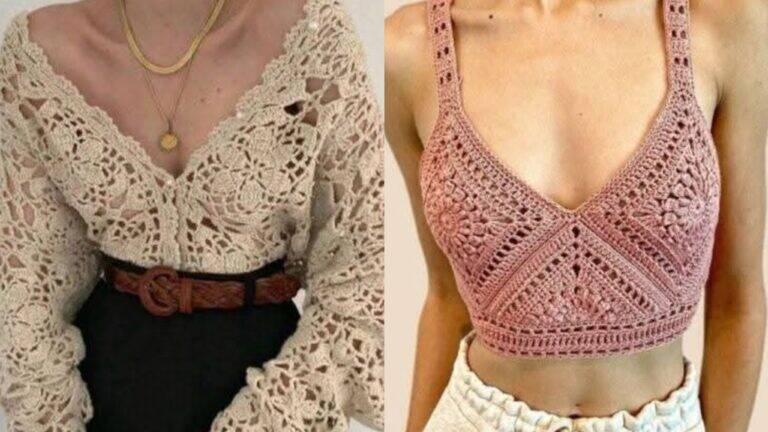 Transforme Seu Estilo com Blusinhas de Crochê Feitas à Mão