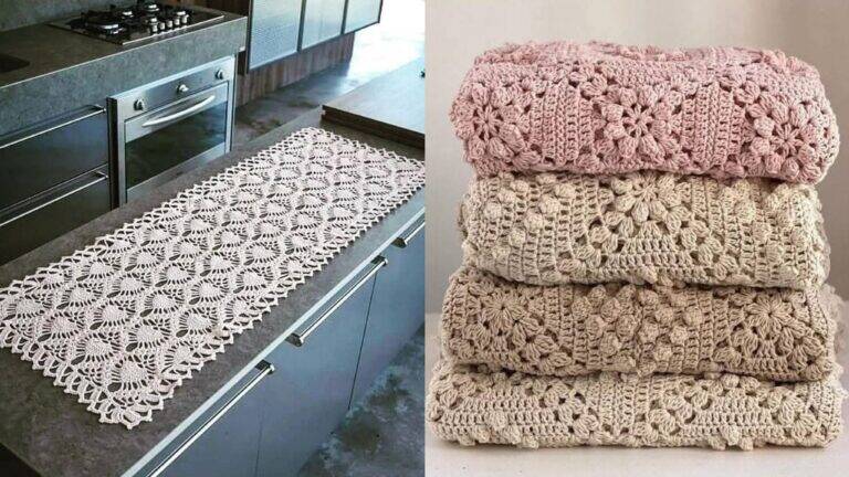 Decore com Amor: 8 Caminhos de Mesa em Crochê para Encantar Seus Convidados