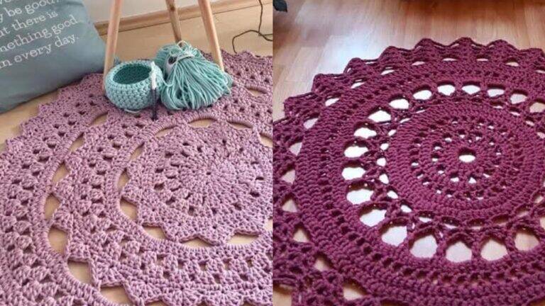 14 Tapetes de Crochê para Sala: Elegância e Conforto para seu Ambiente