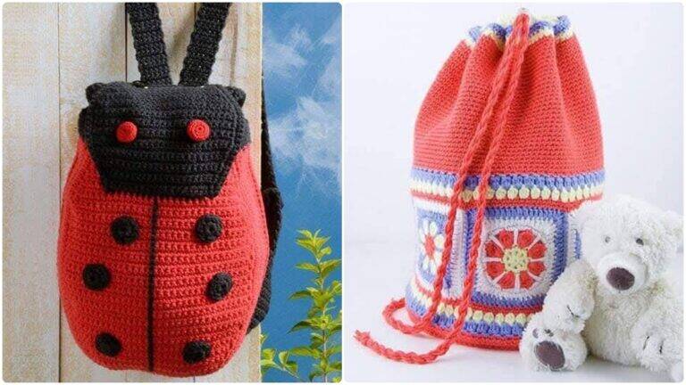 Veja Lindas Mochilas de Crochê e Crie a Sua para o Dia a Dia!