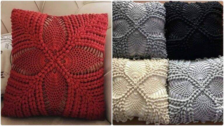 Inove na Sua Decoração com Lindas Almofadas de Crochê com Gráficos!