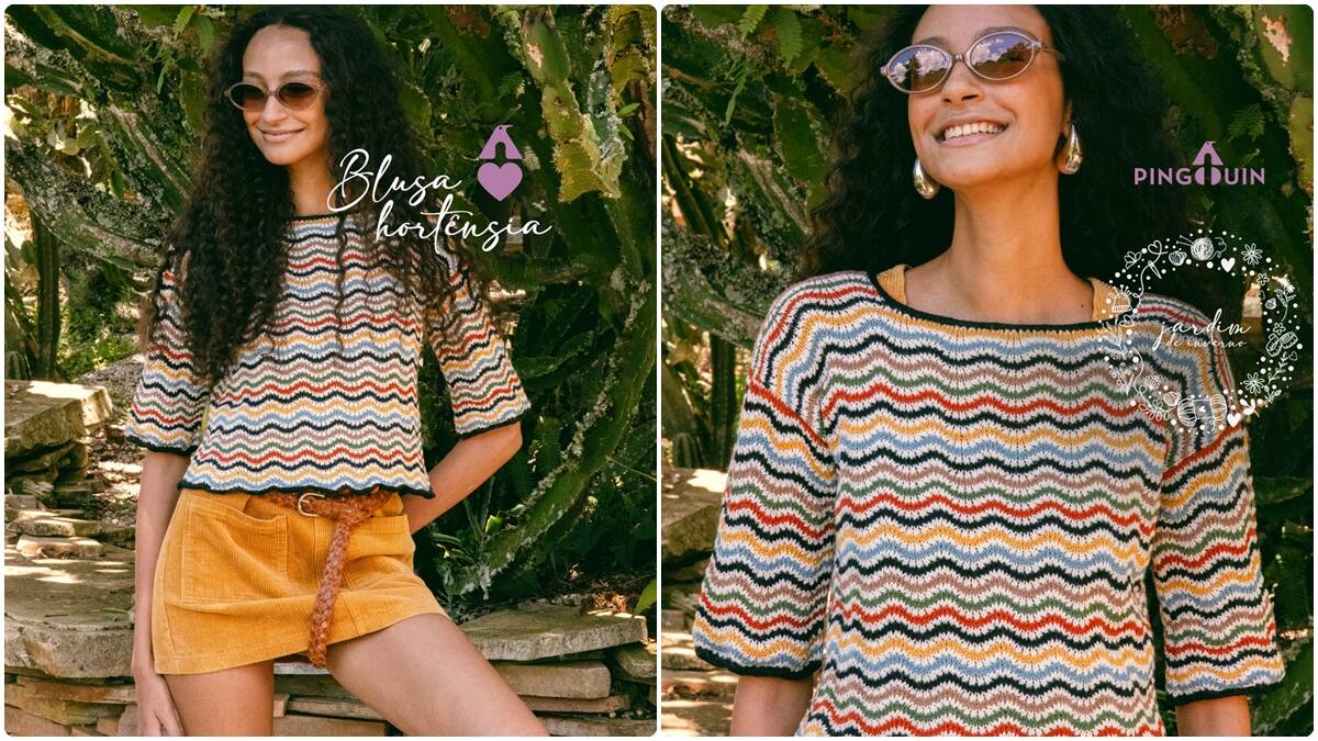 Blusa de Tricô Chevron: Peça Clássica e Versátil!