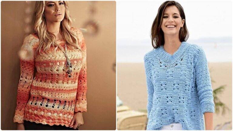 Conheça Blusas de Crochê Especiais, Modelos Lindos e Exclusivos para Você!