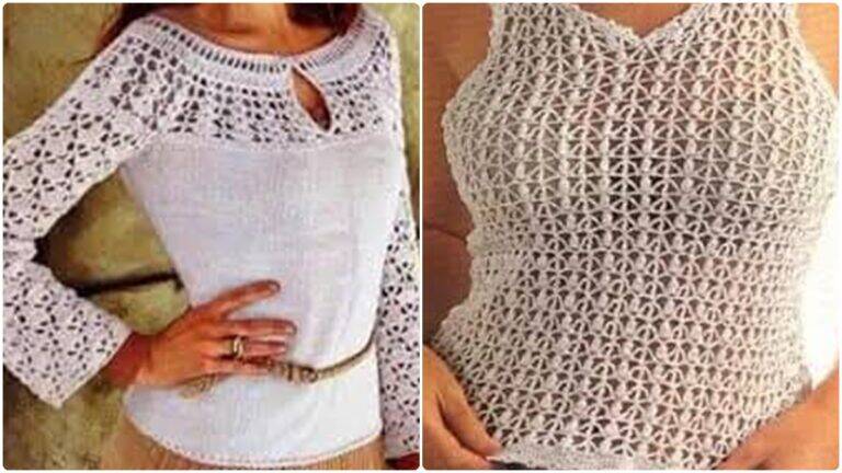 Conheça Diferentes Estilos de Blusas de Crochê com Gráficos para Você!
