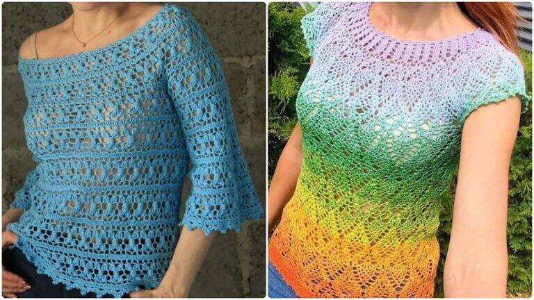 Veja as Mais Lindas Blusas de Crochê: Redescubra o Artesanato!