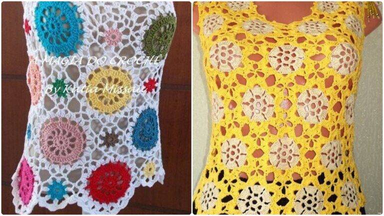 Crie Blusas de Crochê com Squares: Peças Únicas e Criativas!