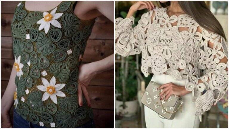 Aprenda a Criar as Mais Lindas Blusas de Crochê Irlandês