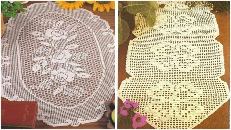 Descubra 19 Caminhos de Mesa em Crochê com Gráficos: Decoração Vintage!