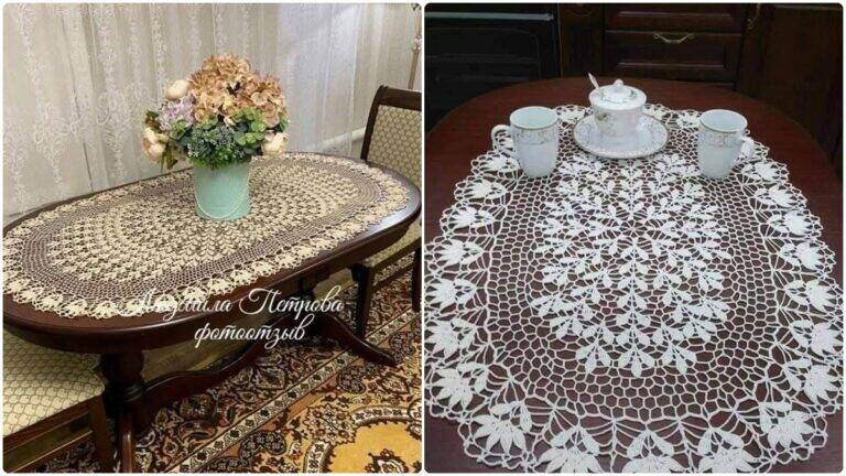 25 Caminhos de Mesa em Crochê de Luxo: Peças Sofisticadas para Decorar!