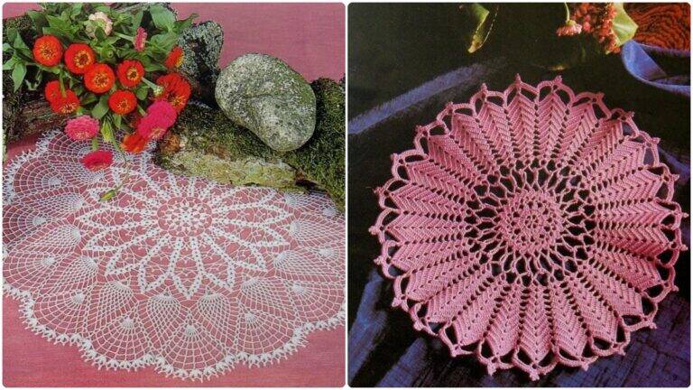 15 Centros de Mesa em Crochê com Gráficos para a Sua Decoração!