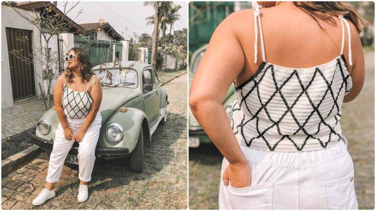 Cropped de Crochê Alcinha: Peça Perfeita para o Verão!