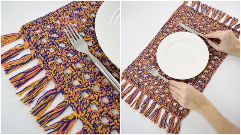 Jogo Americano em Crochê Divertido: Decorando sua Mesa!