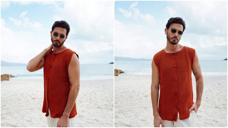 Blusa de Crochê Masculina com Botões: Guia Completo!