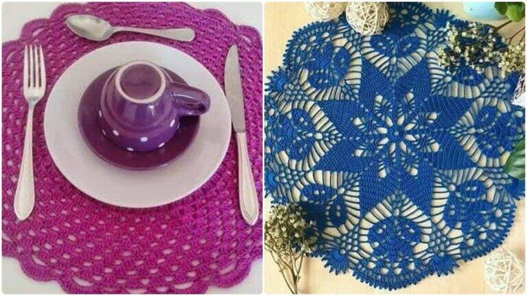 14 Sousplats de Crochê: Modelos Perfeitos para a Sua Mesa e Decoração!