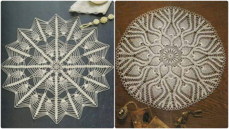 Veja Lindos Centros de Mesa em Crochê com Gráficos para Copiar!