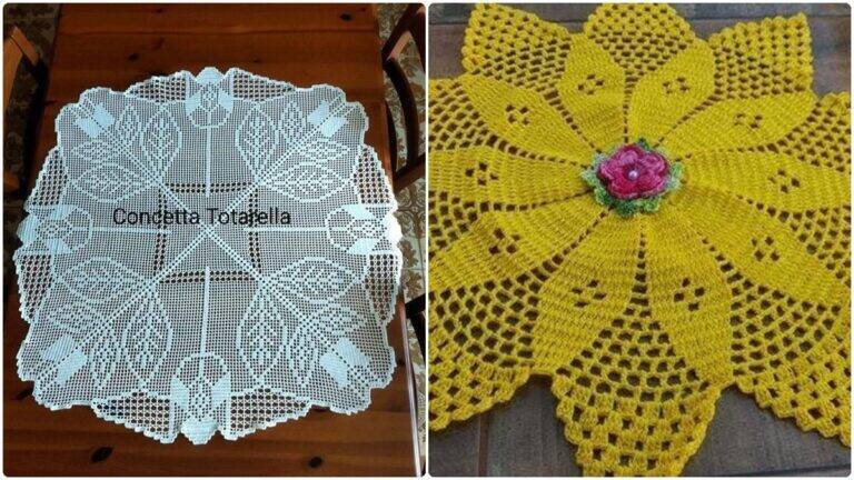 Veja 20 Toalhas de Mesa em Crochê de Luxo pra Vender Muito!