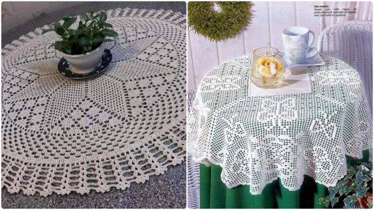 Veja Toalhas de Mesa em Crochê: Modelos Magníficos para a sua Decoração!