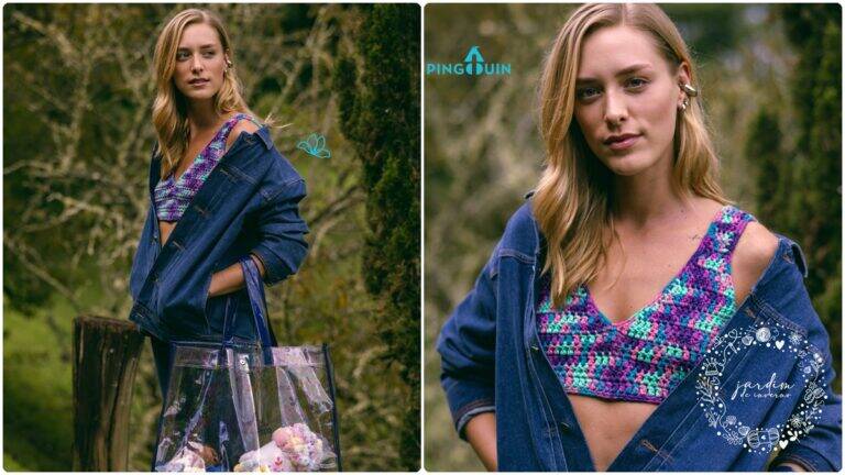 Top de Crochê Violetas: Crie Uma Peça Única e Charmosa!