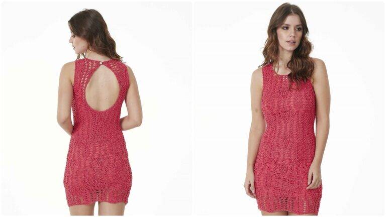 Vestido de Crochê Cereja: Faça Essa Peça Linda e Elegante!