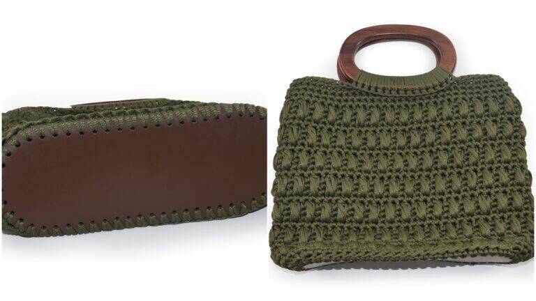 Bolsa de Crochê Militar com Fio Náutico: Elegância e Charme!