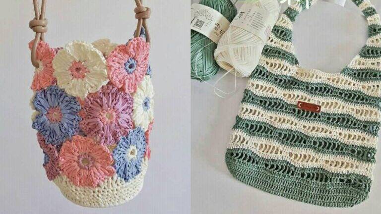 Crie Bolsas de Crochê Sofisticadas com Gráficos Exclusivos e Detalhados