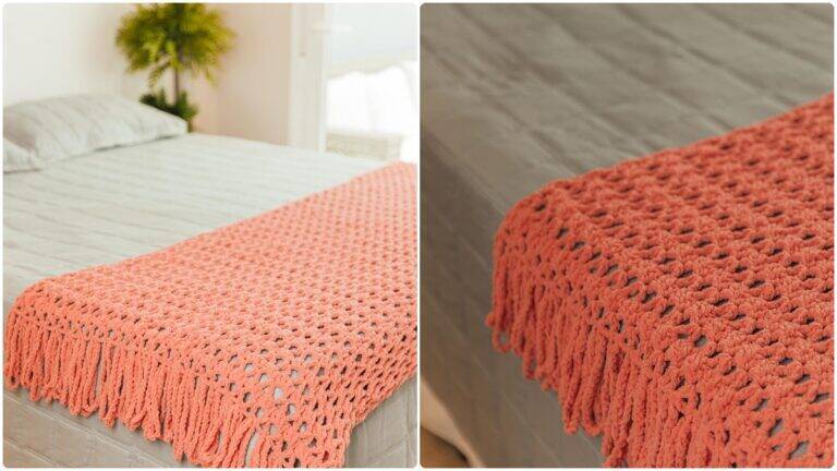 Peseira de Crochê Primor: Conforto e Charme Artesanal!