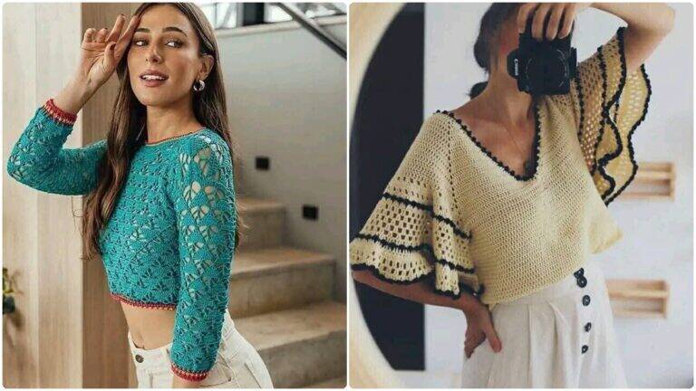 Blusas de Crochê Charmosas: Toque Artesanal Que Valoriza Seu Estilo!